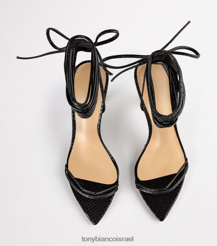 נעלי עקב | נשים נחש שחור Tony Bianco מילי עקבים 8BNR8T110